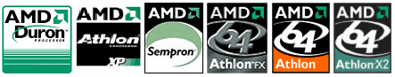 Amd Duron, Athlon, Sempron, Amd Athlon 64 FX, Athlon 64, Athlon 64 X2
